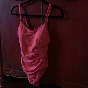 Calvin Klein size 6 pink one piece swimsuit